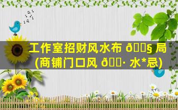 工作室招财风水布 🐧 局(商铺门口风 🌷 水*
忌)